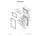 Whirlpool WRT148FZDM07 door parts diagram