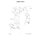 KitchenAid KRFC300EWH12 cabinet parts diagram