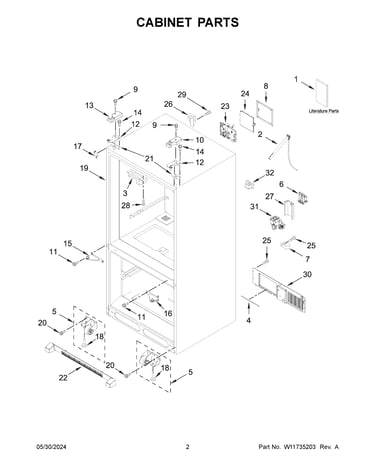 Cabinet parts