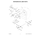 KitchenAid KRFC300EWH12 refrigerator liner parts diagram