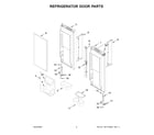 KitchenAid KRFC300EWH12 refrigerator door parts diagram