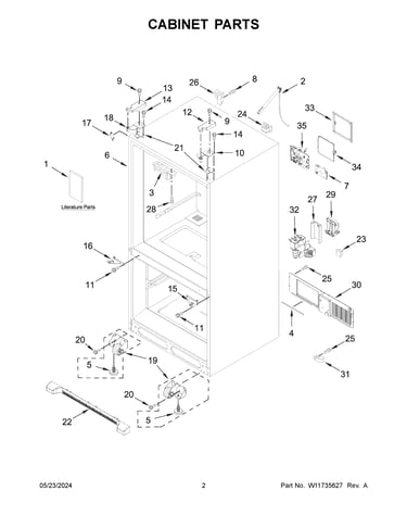 Cabinet parts