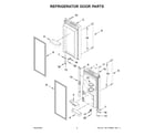 Maytag MFI2570FEW11 refrigerator door parts diagram