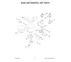 KitchenAid 5KSM175PSSWH5 base and pedestal unit parts diagram