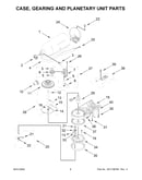 Case, gearing and planetary unit parts