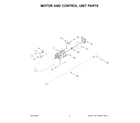 KitchenAid 5KSM175PSSWH5 motor and control unit parts diagram