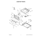 Whirlpool WEE515S0LV3 cooktop parts diagram