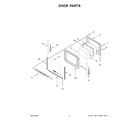 Whirlpool WEE515S0LV3 door parts diagram