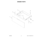 Whirlpool WEE515S0LV3 drawer parts diagram