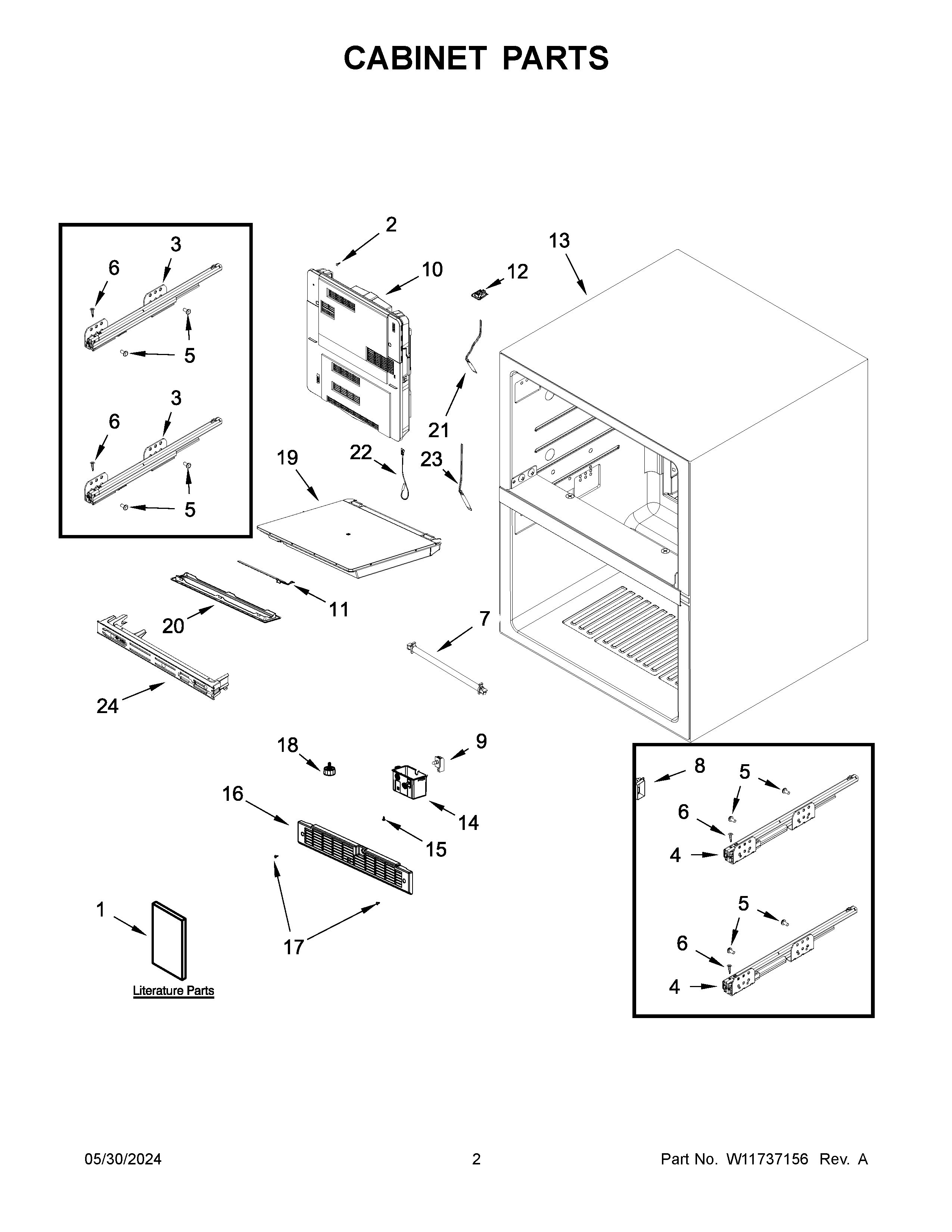 Cabinet parts
