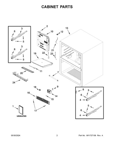Cabinet parts