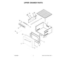 Jenn-Air JUCFP242HM12 upper drawer parts diagram