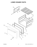 Lower drawer parts