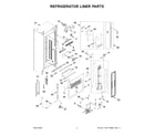 Jenn-Air JBRFSR30RX00 refrigerator liner parts diagram