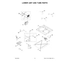 Jenn-Air JBRFSR30RX00 lower unit and tube parts diagram