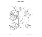 Whirlpool WRT318FZDB11 liner parts diagram