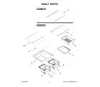 Whirlpool WRT518SZFG04 shelf parts diagram