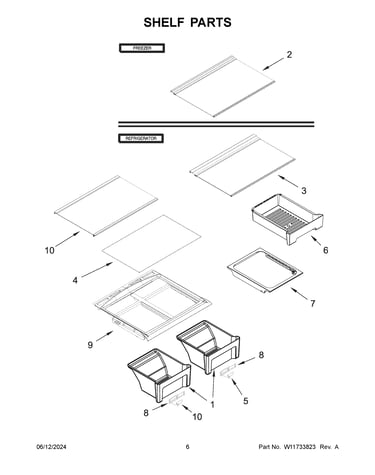 Shelf parts