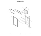 Whirlpool WRT518SZFG04 door parts diagram