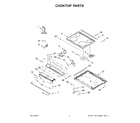 Whirlpool WEE515SALS3 cooktop parts diagram