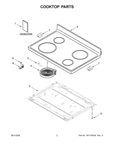 Cooktop parts