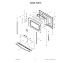 Amana YAER6603SFW6 door parts diagram