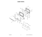 Whirlpool WEE515SALB3 door parts diagram