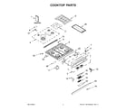 Jenn-Air JDS1450ML0 cooktop parts diagram