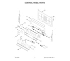 Whirlpool WFG550S0LB5 control panel parts diagram