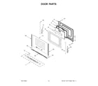 Whirlpool WFG550S0LB5 door parts diagram