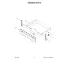 Whirlpool WFG550S0LB5 drawer parts diagram