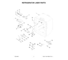 KitchenAid KRFC302ESS09 refrigerator liner parts diagram