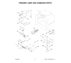 KitchenAid KRFC302ESS09 freezer liner and icemaker parts diagram