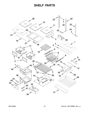 Shelf parts