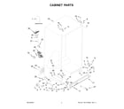 Whirlpool WRS325SDHZ12 cabinet parts diagram