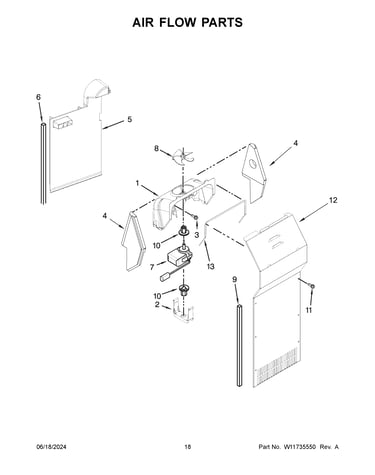Air flow parts