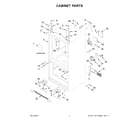 Jenn-Air JFFCF72DKL07 cabinet parts diagram