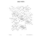 Jenn-Air JFFCF72DKL07 shelf parts diagram