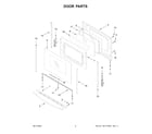 Amana AER6603SFW6 door parts diagram