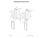 Maytag MRFF4136RZ01 refrigerator door parts diagram