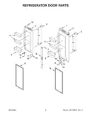 Refrigerator door parts