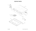 Whirlpool YWFES5030RV0 cooktop parts diagram