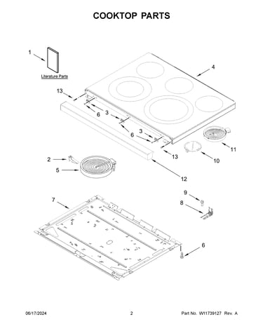 Cooktop parts
