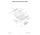 KitchenAid KDPM704KPS3 upper rack and track parts diagram