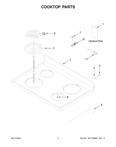 Cooktop parts