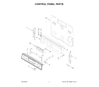 Amana ACR4303MFW8 control panel parts diagram