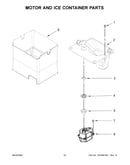Motor and ice container parts