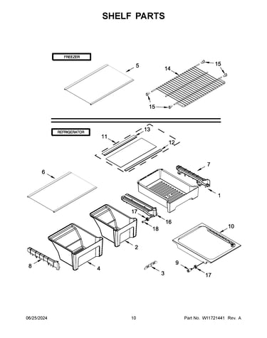 Shelf parts