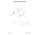 Whirlpool WDPS7024RV0 door and panel parts diagram