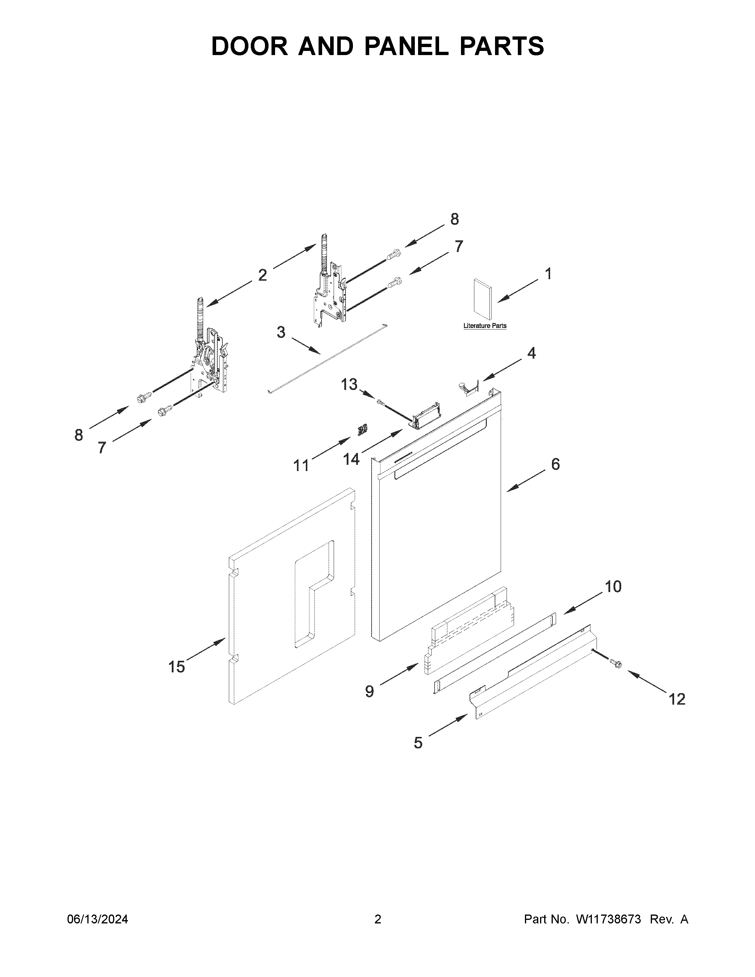 Door and panel parts